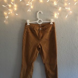 Orange Brown Skinny Jeans